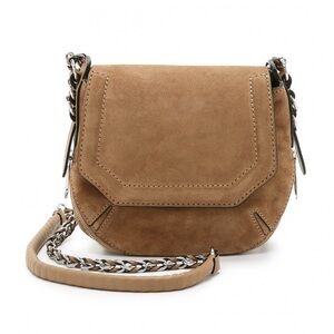 Rag & Bone Bradbury Mini Flap Chain Hobo Bag in Beige